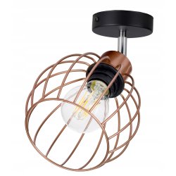 lampa kinkiet ścienny regulowany loft drut kula 1
