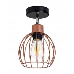 lampa kinkiet ścienny regulowany loft drut kula 1