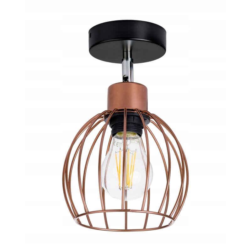 lampa kinkiet ścienny regulowany loft drut kula 1