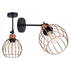 lampa kinkiet ścienny regulowany loft drut kula 1