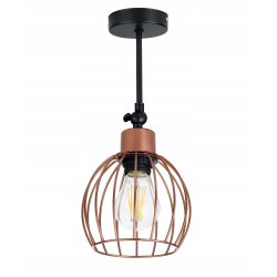 lampa kinkiet ścienny regulowany loft drut kula 1