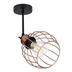 lampa kinkiet ścienny regulowany loft drut kula 1
