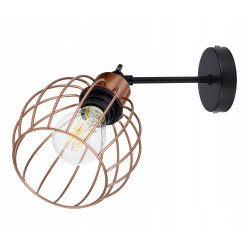 lampa kinkiet ścienny regulowany loft drut kula 1