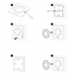 PILOT ścienny PANEL magnetyczny MiLight K3 biały taśm LED MONO CCT Dimmer