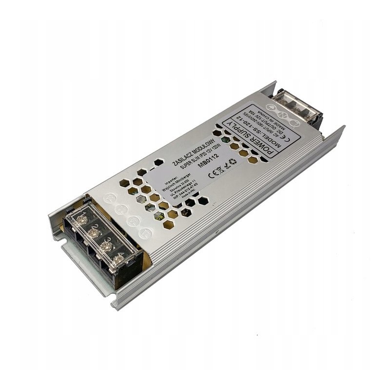 Zasilacz płaski 12V 10A 120W IP20 super slim led