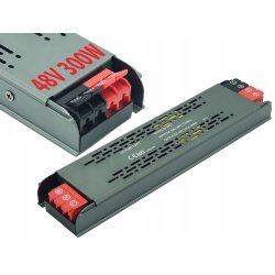 Zasilacz PROFESJONALNY płaski 48V 6,25A 300W IP20 SUPER SLIM do taśm led