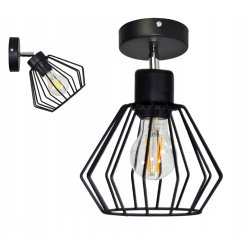 LAMPA sufitowa plafon żyrandol loft BRYLANT drut 1