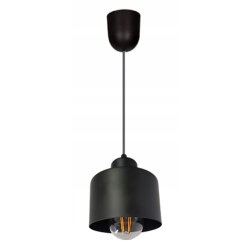 LAMPA wisząca sufitowa ŻYRANDOL zwis KUBEK CZARNY