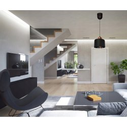 LAMPA wisząca sufitowa ŻYRANDOL zwis KUBEK CZARNY