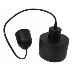 LAMPA wisząca sufitowa ŻYRANDOL zwis KUBEK CZARNY