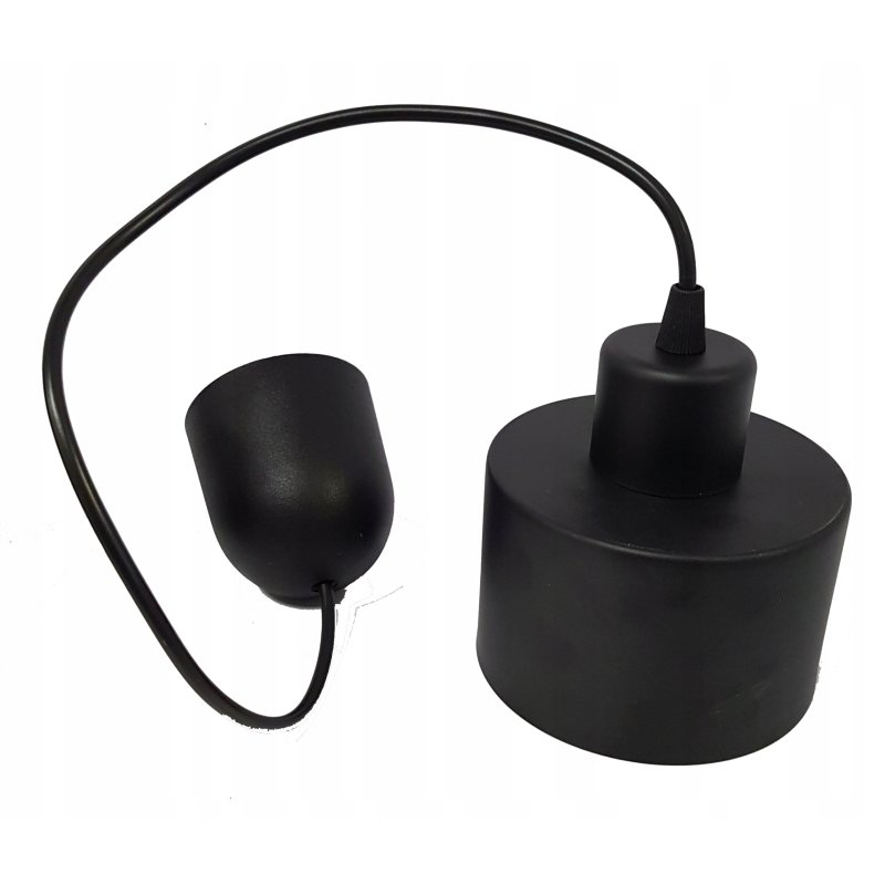 LAMPA wisząca sufitowa ŻYRANDOL zwis KUBEK CZARNY