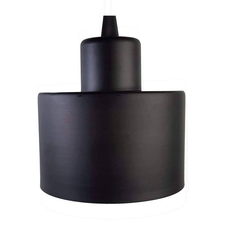 LAMPA wisząca sufitowa ŻYRANDOL zwis KUBEK CZARNY