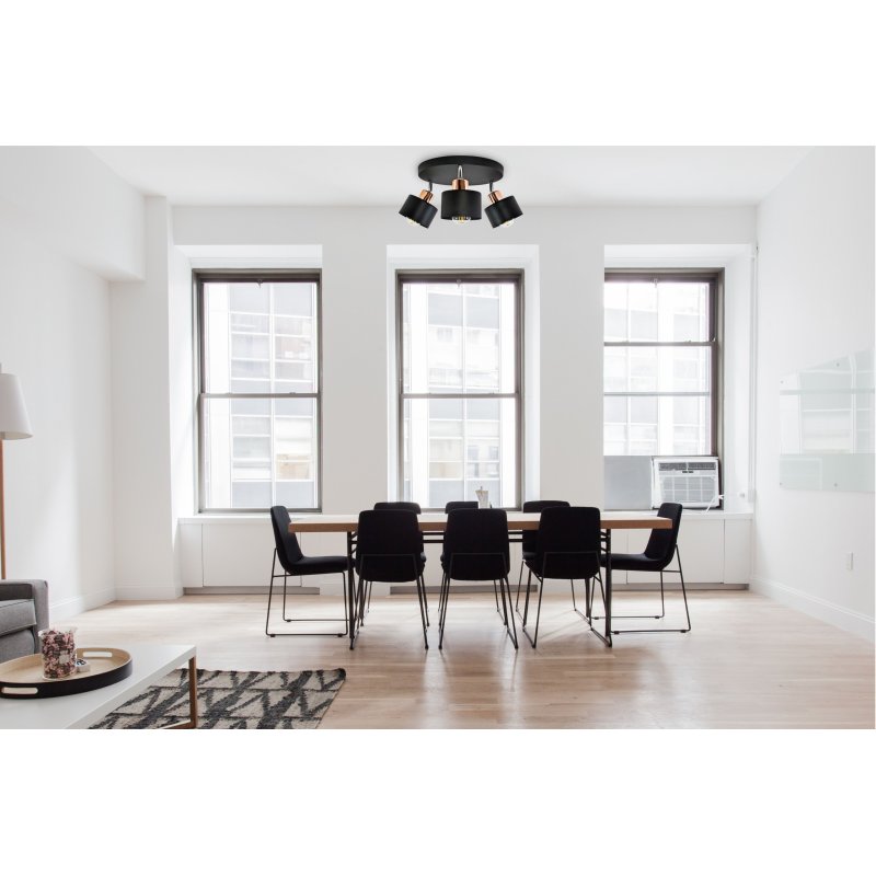 LAMPA sufit PLAFON ŻYRANDOL regulowany loft KUBEK