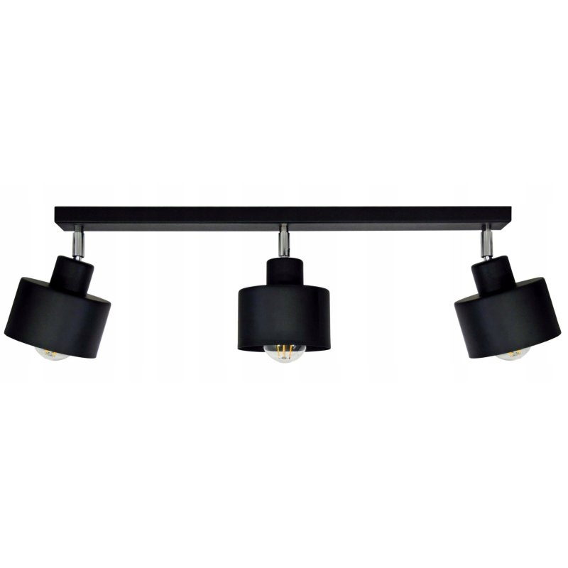LAMPA PLAFON ŻYRANDOL regulowan BELKA KUBEK CZARNY