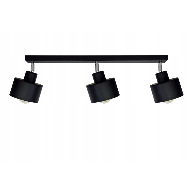 LAMPA PLAFON ŻYRANDOL regulowan BELKA KUBEK CZARNY