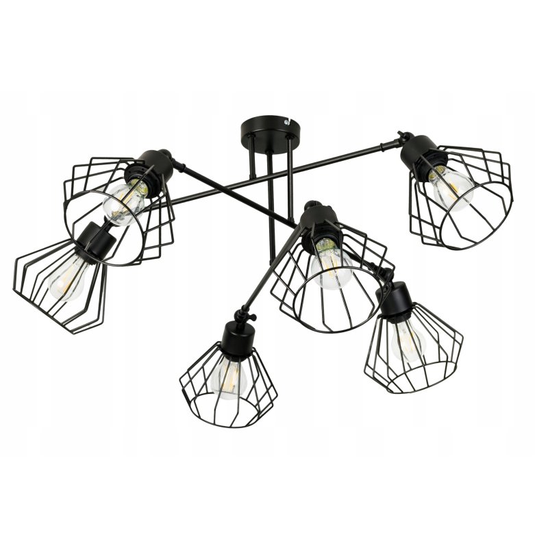 LAMPA sufitowa żyrandol regulowany LOFT METAL 6