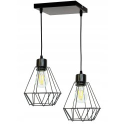 LAMPA wisząca sufitowa ŻYRANDOL ZWIS diament drut