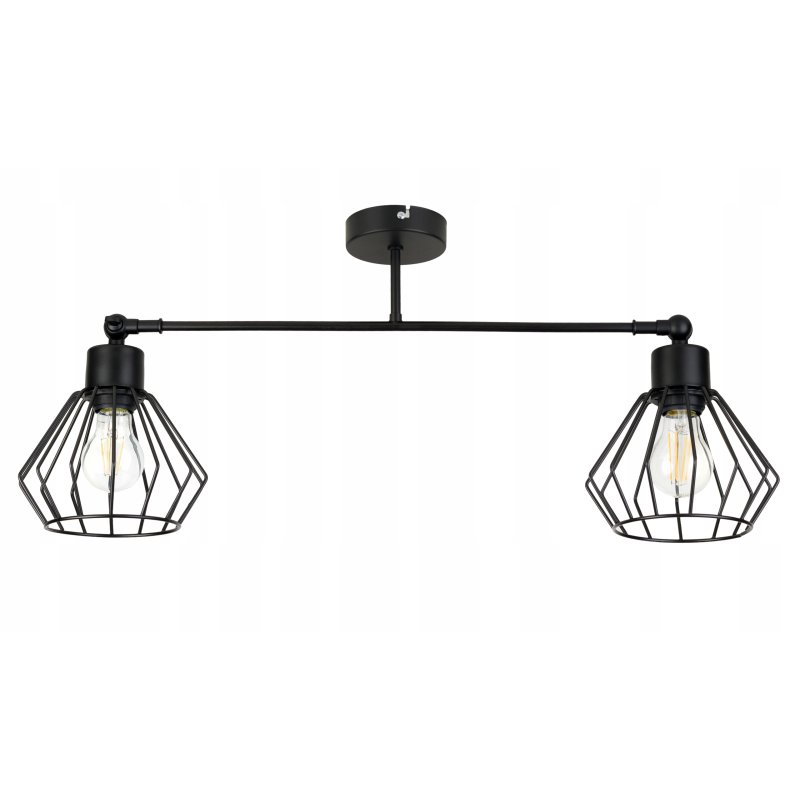 LAMPA sufitowa żyrandol regulowany LOFT E27 Drut 2