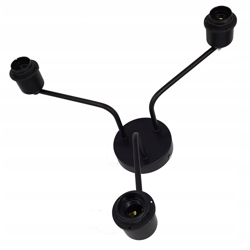 Lampa sufitowa żyrandol wisząca drut na 3 klosze
