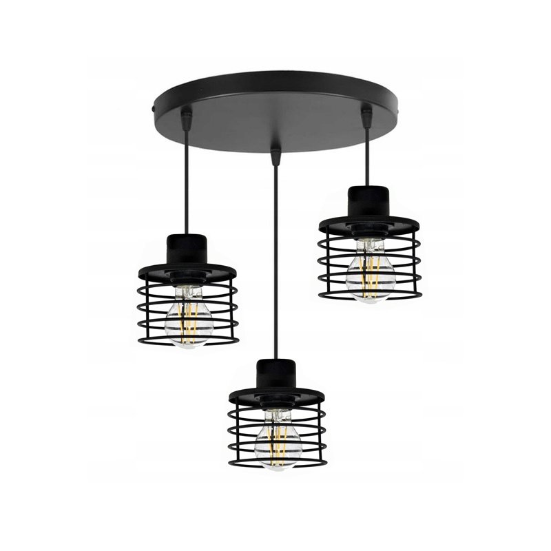 LAMPA SUFITOWA PLAFON ŻYRANDOL LOFT ZWIS LED RETRO