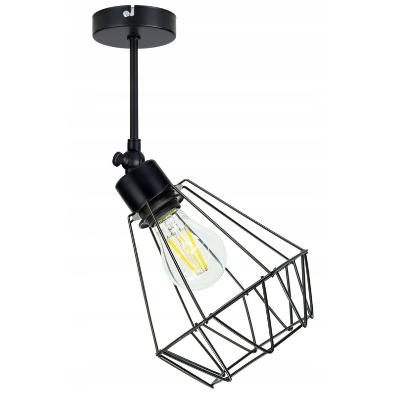 LAMPA KINKIET ŚCIENNY regulowany loft BRYLANT drut