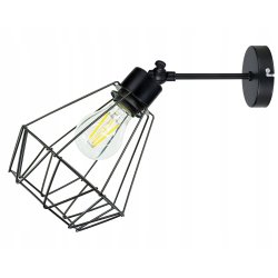 LAMPA KINKIET ŚCIENNY regulowany loft BRYLANT drut