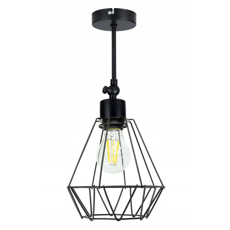 LAMPA KINKIET ŚCIENNY regulowany loft BRYLANT drut