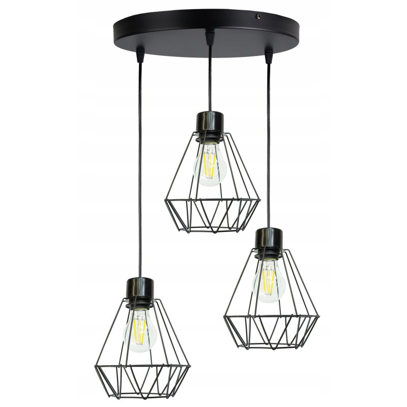 LAMPA WISZĄCA SUFITOWA ŻYRANDOL ZWIS BRYLANT DRUT
