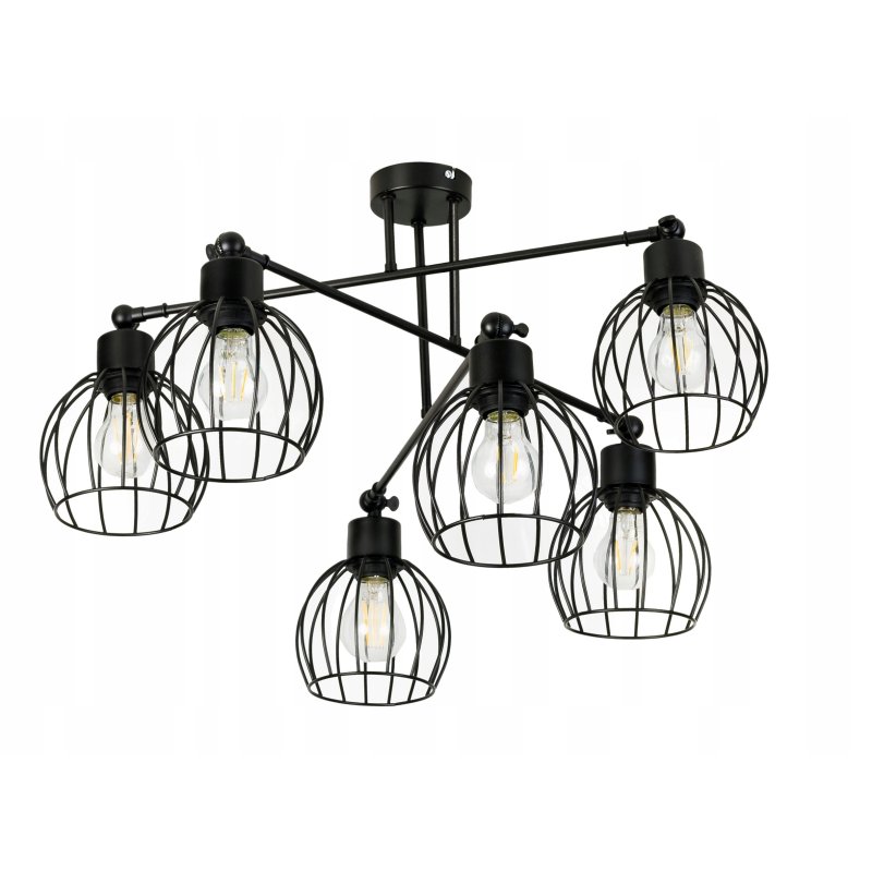 LAMPA sufitowa żyrandol regulowany LOFT METAL 6