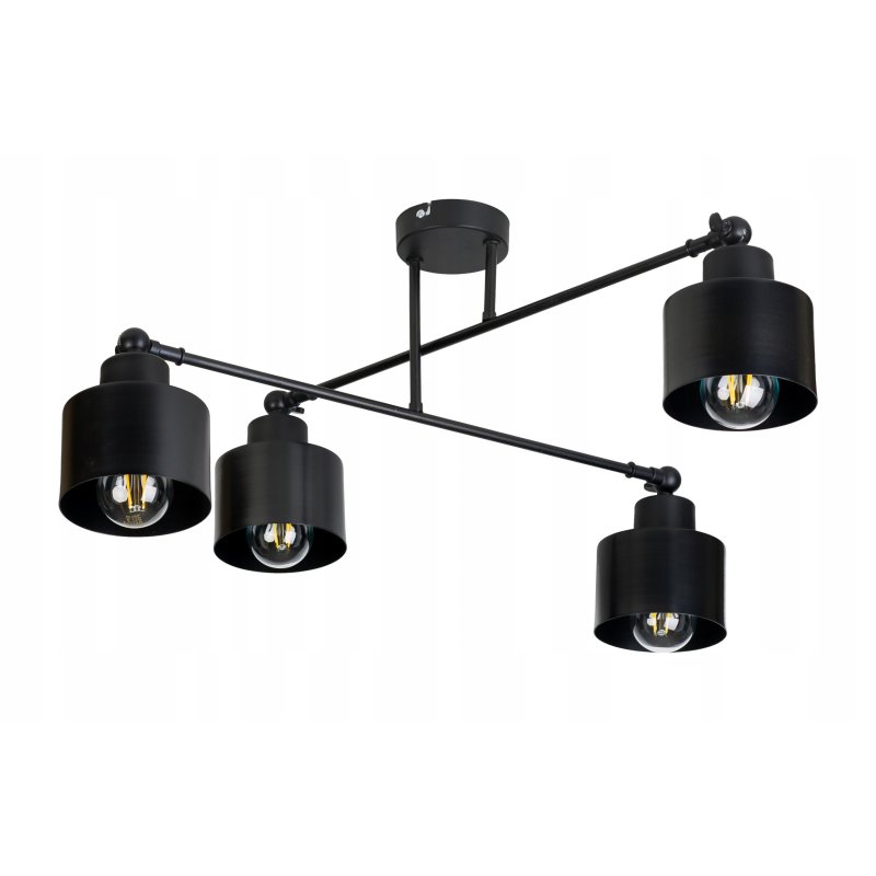 LAMPA sufitowa żyrandol regulowany LOFT ruch 4 E27