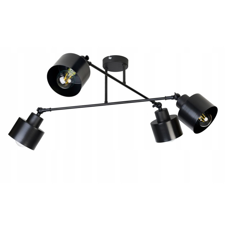 LAMPA sufitowa żyrandol regulowany LOFT ruch 4 E27