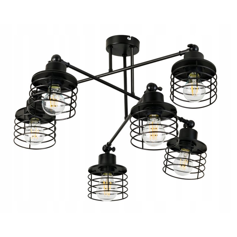 LAMPA sufitowa żyrandol regulowany LOFT METAL 6