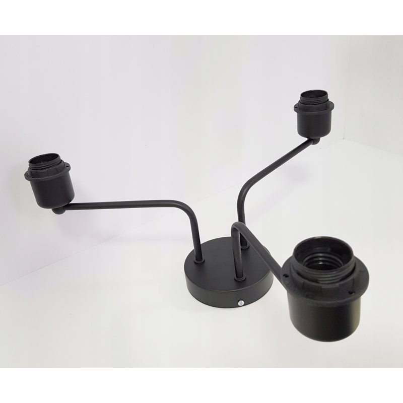 Lampa sufitowa żyrandol wisząca metal na 3 klosze