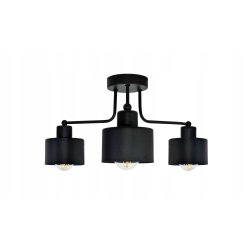 Lampa sufitowa żyrandol wisząca metal na 3 klosze