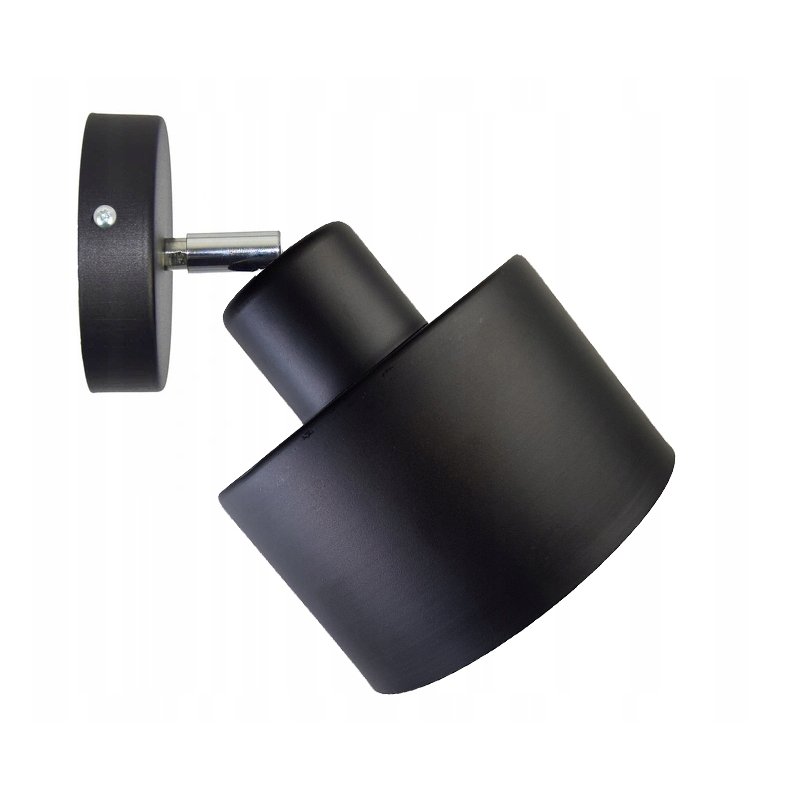 LAMPA KINKIET ŚCIENNY regulowany loft KUBEK czarny
