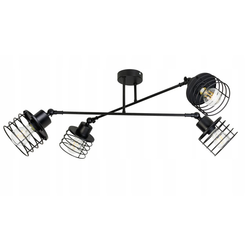LAMPA sufitowa żyrandol regulowany LOFT ruch 4 E27