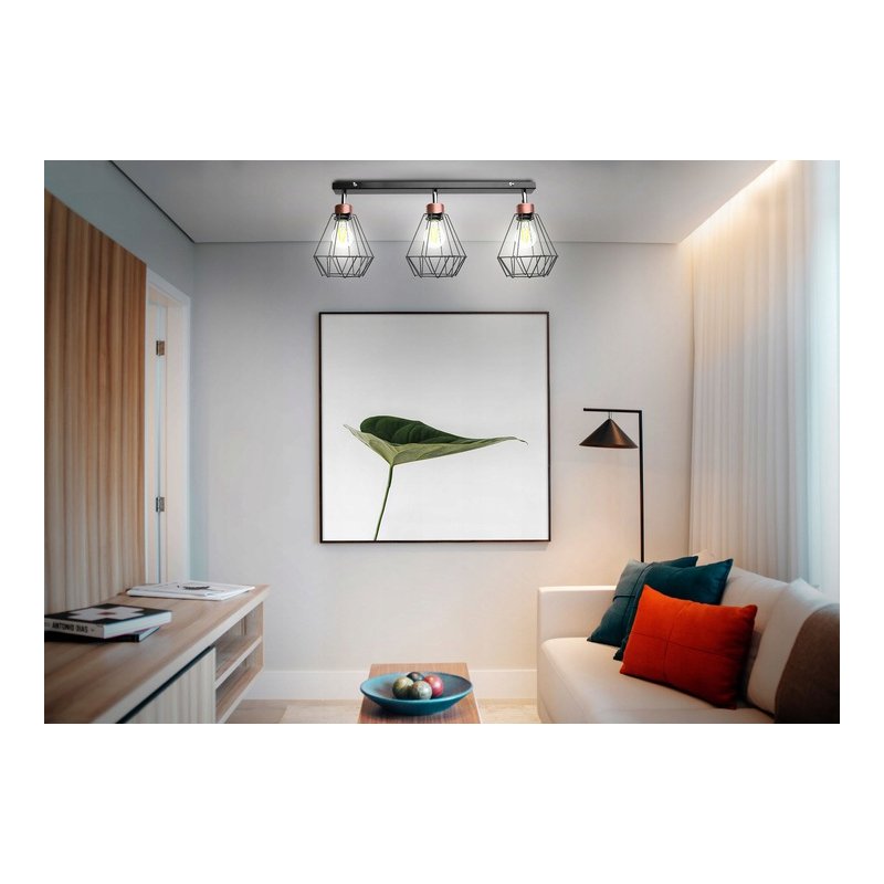 LAMPA plafon SUFITOWA ŻYRANDOL loft BRYLANT DRUT B