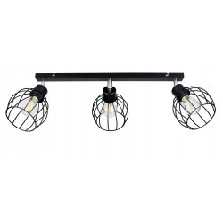 LAMPA PLAFON ŻYRANDOL regulowany BELKA KULA drut