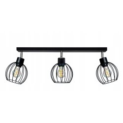 LAMPA PLAFON ŻYRANDOL regulowany BELKA KULA drut