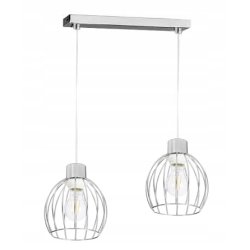 PODSTAWA BAZA LAMPA SUFITOWA WISZĄCA ZWIS CHROM METAL NA 2X E27 POD KLOSZ