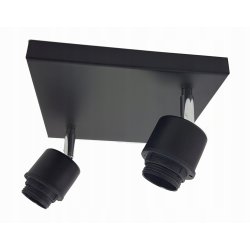 PODSTAWA BAZA LAMPA SUFITOWA PLAFON REGULOWANY LOFT METAL 2X E27 POD KLOSZ