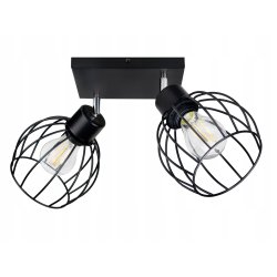 PODSTAWA BAZA LAMPA SUFITOWA PLAFON REGULOWANY LOFT METAL 2X E27 POD KLOSZ