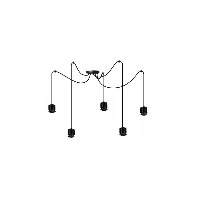 PODSTAWA BAZA LAMPA SUFITOWA WISZĄCA ZWIS LOFT PAJĄK NA 5X E27 POD KLOSZ
