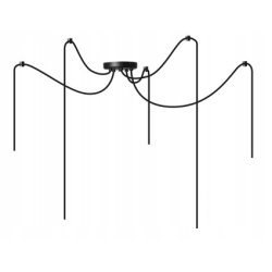 PODSTAWA BAZA LAMPA SUFITOWA WISZĄCA ZWIS LOFT PAJĄK NA 5X E27 POD KLOSZ