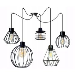 PODSTAWA BAZA LAMPA SUFITOWA WISZĄCA ZWIS LOFT PAJĄK NA 5X E27 POD KLOSZ