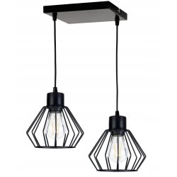 LAMPA wisząca sufitowa ŻYRANDOL ZWIS brylant czarn