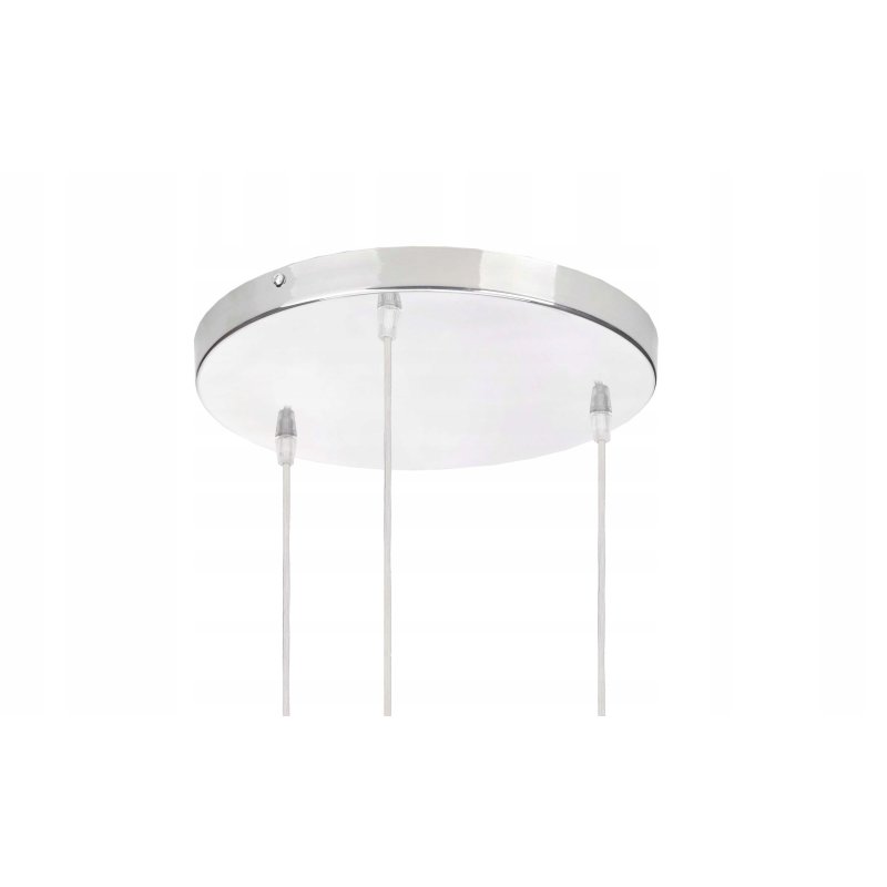 PODSTAWA BAZA LAMPA SUFITOWA WISZĄCA ZWIS CHROM METAL NA 3X E27 POD KLOSZ