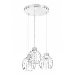 PODSTAWA BAZA LAMPA SUFITOWA WISZĄCA ZWIS CHROM METAL NA 3X E27 POD KLOSZ