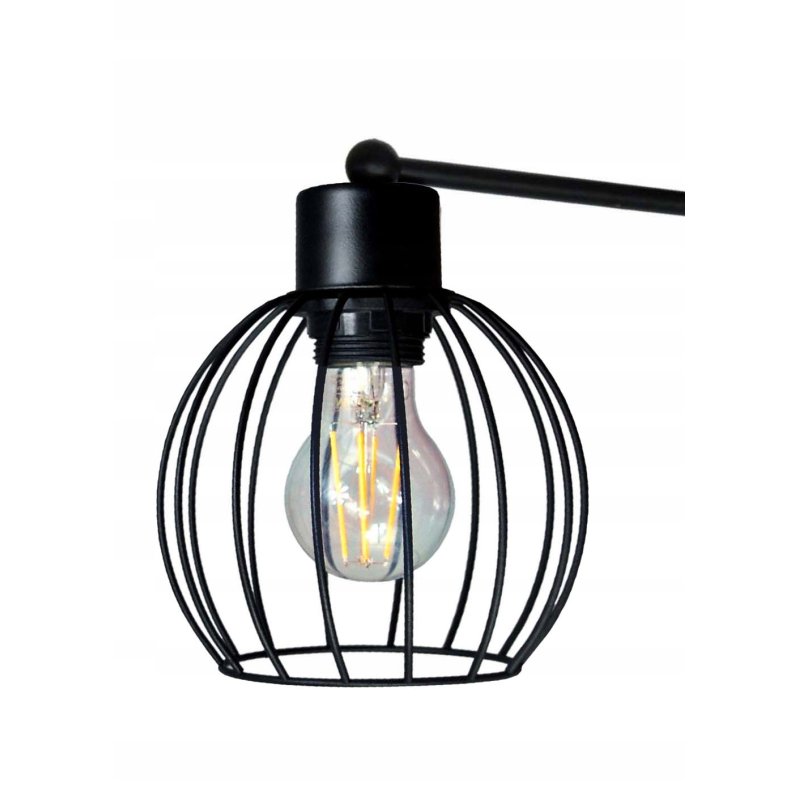 Lampa sufitowa żyrandol wisząca drut na 3 klosze