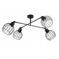 LAMPA sufitowa żyrandol regulowany LOFT drut 4 E27